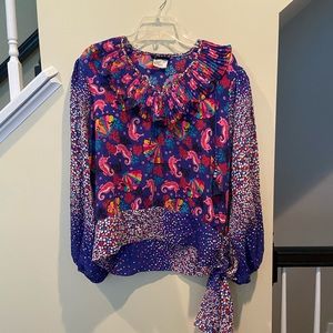 Diane Frez Seahorse Blouse and Skirt